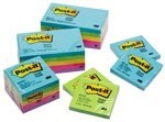 3M 6545Uc PostIt Ultra Notes Standard 76X76Mm Assorted Pack 5