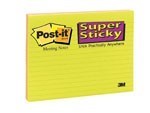 3M 6845Sspl PostIt Super Sticky Ruled Meeting Notes 149X200Mm Assorted Electric Glow Pack 4
