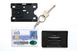 Rexel FuelCredit Card Holder With 25Mm Key Ring Clear