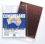 Cumberland Sheet Protectors Double Capacity With Gusset A4 Pack 10