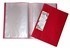 Colby H253A20 Harlequin Display Book With Insert Covers A4 20 Pocket Red