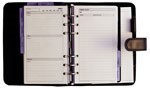 Debden Personal Pr3599 Dayplanner Leather Snap Closure 172X96Mm Black