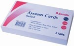 Esselte Ruled System Cards 127 X 203Mm White Pack 100