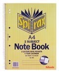 Spirax 605 Side Opening 2 Subject A4 250 Page Spiral Notebook