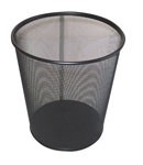 Italplast I 341 Tidy Bin Round Wire Mesh 15L Black