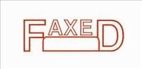 Deskmate PreInked Stamp Faxed Date Red