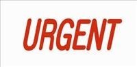 Deskmate PreInked Stamp Urgent Red