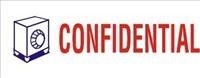 Deskmate Message Stamp Dual Colour Confidential