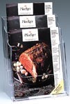 DeflectO 77301 Standard Brochure Holder A4 Three Tier