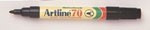 Artline 70 Permanent Marker Fine Bullet 15Mm Black