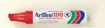 Artline 100 Jumbo Permanent Marker Chisel Red