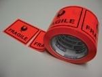 Stylus Packaging Tape Labels Fragile Roll 500