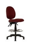 Ys Design Tasman Draughtsman Chair Medium Back Burgundy