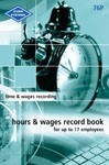 Zions Hours And Wages Record Book Pocket Up To 17 Employees