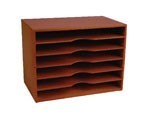 Esselte Wooden Stationery Stand Horizontal 6 Tier