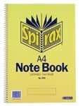 Spirax 595 Side Opening Spiral Notebook A4 120 Page