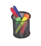 Italplast I 343 Wire Mesh Pen Pencil Cup Black