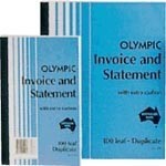 Olympic 625 Invoice Book 200X125 Carbon Triplicate 100 Leaf