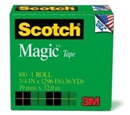 3M Scotch 810 Magic Tape 19Mm X 33M