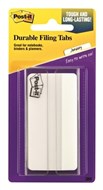 3M 68650Wh3In PostIt Durable TabsDividers 75Mm Width 50 Tabs Per Pack White