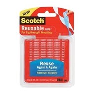 3M Scotch R103 Reusable Tabs Squares 127 X 127Mm Pack 72