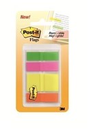 3M 683Hfmulti PostIt Translucent Flags 24 Each 25Mm 12Mm Total 96 Flags Pink Yellow Green And Orange