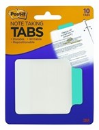 3M 687A3 PostIt Note Taking Tabs 762 X 889Mm Aqua Pack 10 Sheets
