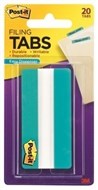 3M 68620A3In PostIt Durable Indexing And Filing Tabs 75Mm Aqua Pack 20