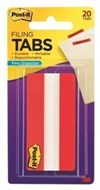3M 68620R3In PostIt Durable Indexing And Filing Tabs 75Mm Red Pack 20
