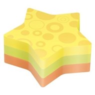 3M 7350Str PostIt Notes Star Design Super Sticky 74X71Mm Assorted Colours Pack 2