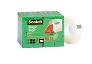 3M Scotch 810 Magic Tape Multi Pack 19Mm X 25M Pack 4