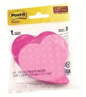 3M 7350Hrt PostIt Super Sticky Heart Shape Pack 2