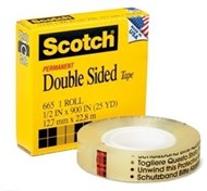 3M Scotch 665 Double Sided Tape 12.7Mm X 22.8M