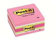 3M 2054-Pp Post-It Notes Original Cube Pretty Pink 400 Sheets 76 X 76Mm