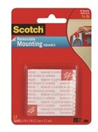 3M 108-Sml Scotch Removable Mounting Squares 12.7 X 12.7Mm Pack 16