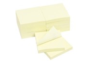 Marbig Enviro Notes Yellow 75 X 75Mm Pack 12