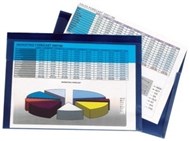 Marbig Ez Access Document Wallet With Pocket Blue