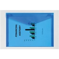 Marbig Doculope Wallet With Button A4 Blue