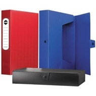 Marbig Box File A4 Pp With Button 80Mm Red