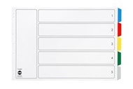 Marbig Dividers Pp A3 Landscape Multicolour 5 Tab