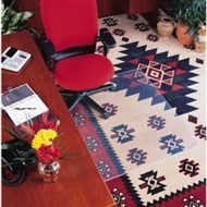 Marbig Glass Clear Chairmat Small With Keyhole 910 X 1210Mm