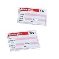Rexel Visitors Book Refills 100 Badge Inserts