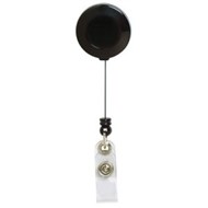 Rexel Retractable Id Card Holder With Strap Black