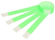 Rexel Tyvek Wristbands With Serial Number Fluoro Green Pack 10