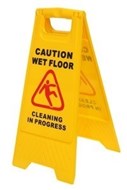Sabco Wet Floor Sign A Frame Yellow