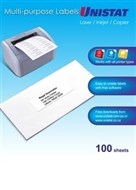 Unistat 38965 Multipurpose Label 65Up 381X212Mm Pack 100