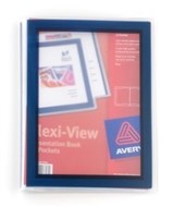 Avery 47692 Flexiview Presentation Book 12 Pocket Blue