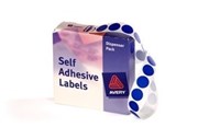 Avery 937236 Round Labels 14Mm Blue Box 1050