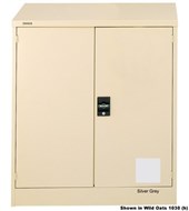 Brownbuilt Full Height C20 Swing Door Cupboard With 4 Shelves Silver Grey