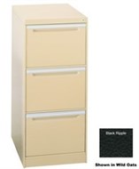 Brownbuilt Legato 3 Drawer Filing Cabinet Black Ripple